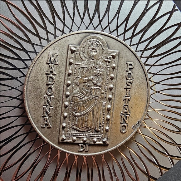 Vintage Madonna Di Potisano 200 Year Anniversary Silver Tone Medal With Display - Picture 3 of 6